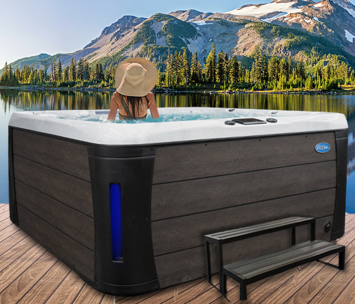 Calspas hot tub being used in a family setting - hot tubs spas for sale Santa Fe