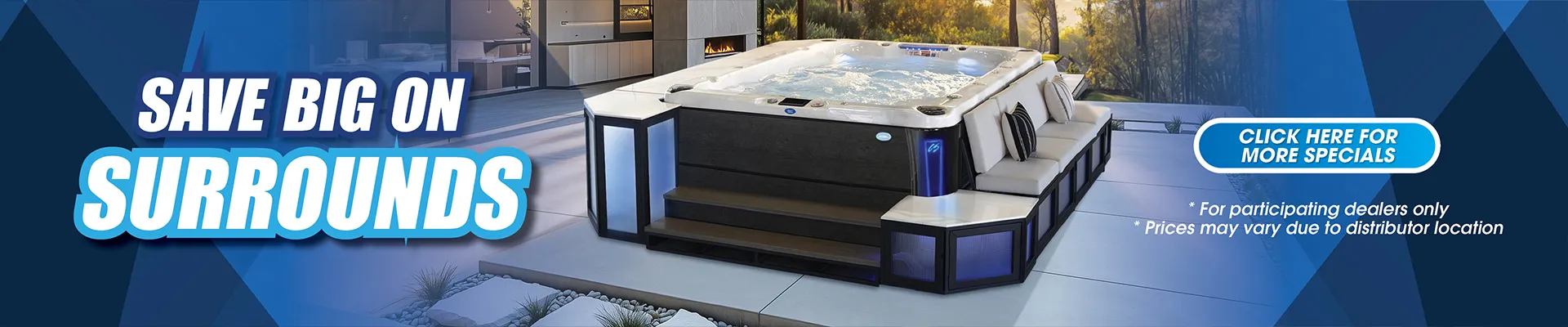 Calspas hot tub being used in a family setting - Santa Fe